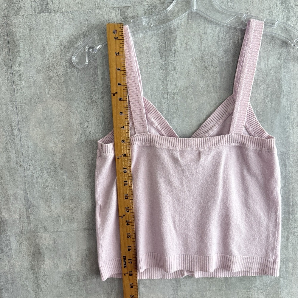 LPA Revolve Button Front Cami Women's Small Pink Tank Top Soft Blush Knit Y2K - Picture 8 of 9